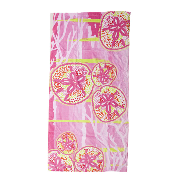 Dollars In The Sand Pink Hot Prints Brazilian Beach Towel