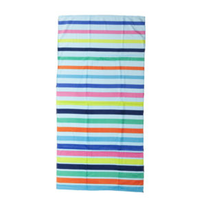 Fruity Stripe Turquoise Hot Prints Brazilian Beach Towel