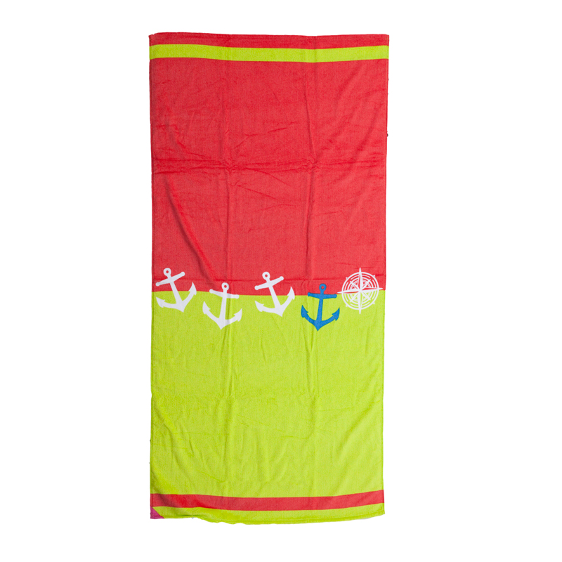 Split Anchors Hot Prints Brazilian Beach Towel Lime